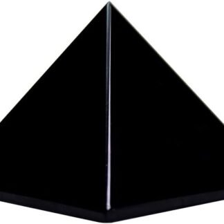 Runyangshi Natural Black Obsidian Crystal Pyramid Energy Generator | 1.6x1.6in (4x4cm) Healing Crystal Pyramid for Protection & Positive Energy | Natural Quartz for Chakra Reiki...