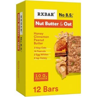 RXBAR Nut Butter and Oat Protein Bars Protein Snacks Snack Bars Honey Cinnamon Peanut Butter 232oz Box 12 Count - lunas-mystic-emporium.com RXBAR Nut Butter and Oat Protein Bars, Protein Snacks, Snack Bars, Honey Cinnamon Peanut Butter, 23.2oz Box (12 Count)