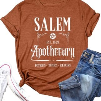 Salem T-Shirt Women Halloween Witch Sisters Shirt Salem Witch Shirt Fall Holiday Tees Casual Short Sleeve Tops - lunas-mystic-emporium.com Salem T-Shirt Women Halloween Witch Sisters Shirt Salem Witch Shirt Fall Holiday Tees Casual Short Sleeve Tops
