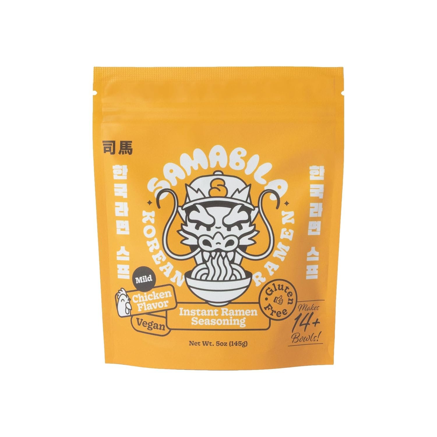 SAMABILA Chicken Instant Ramen Seasoning Powder - Gluten Free - Vegan - Mild - Premium Instant Noodle Soup Powder - 5 oz - lunas-mystic-emporium.com SAMABILA Chicken Instant Ramen Seasoning Powder - Gluten Free - Vegan - Mild - Premium Instant Noodle Soup Powder - 5 oz