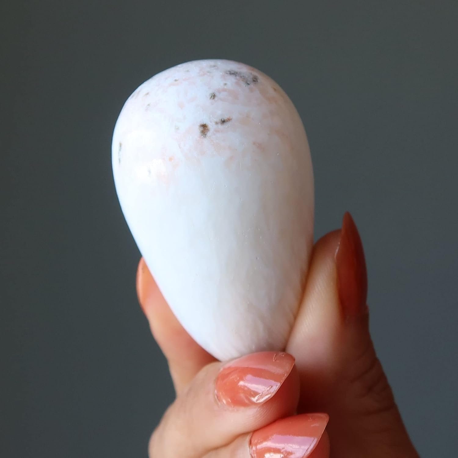 Satin Crystals Scolecite Egg Celestial White Silk Angel 20-225 inch - lunas-mystic-emporium.com Satin Crystals Scolecite Egg Celestial White Silk Angel 2.0-2.25 inch