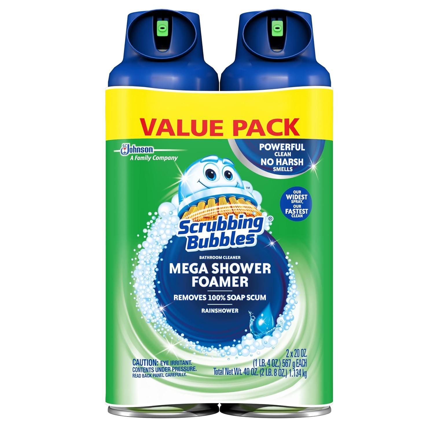 Scrubbing Bubbles Mega Bathroom and Shower Foamer Aerosol Rainshower Scent 20oz Pack of 2 - lunas-mystic-emporium.com Scrubbing Bubbles Mega Bathroom and Shower Foamer Aerosol, Rainshower Scent, 20oz (Pack of 2)