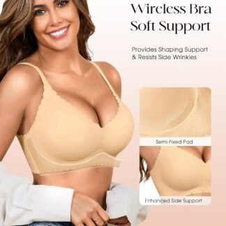 Seamless Jelly Bras for Women 3 Pack - Deep V Wireless Push Up No Wire Womens Bra Padded Comfort with Support for Gifts - lunas-mystic-emporium.com Seamless Jelly Bras for Women 3 Pack - Deep V Wireless Push Up No Wire Womens Bra Padded Comfort with Support for Gifts