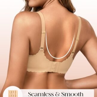 Seamless Jelly Bras for Women 3 Pack - Deep V Wireless Push Up No Wire Womens Bra Padded Comfort with Support for Gifts - lunas-mystic-emporium.com Seamless Jelly Bras for Women 3 Pack - Deep V Wireless Push Up No Wire Womens Bra Padded Comfort with Support for Gifts