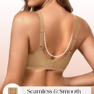 Seamless Jelly Bras for Women 3 Pack - Deep V Wireless Push Up No Wire Womens Bra Padded Comfort with Support for Gifts - lunas-mystic-emporium.com Seamless Jelly Bras for Women 3 Pack - Deep V Wireless Push Up No Wire Womens Bra Padded Comfort with Support for Gifts