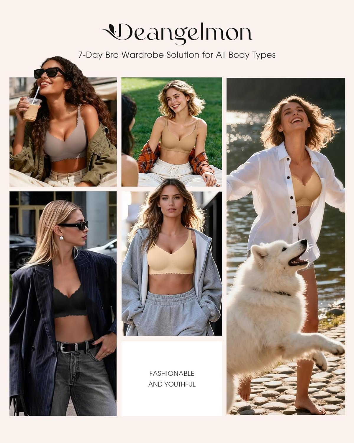 Seamless Jelly Bras for Women 3 Pack - Deep V Wireless Push Up No Wire Womens Bra Padded Comfort with Support for Gifts - lunas-mystic-emporium.com Seamless Jelly Bras for Women 3 Pack - Deep V Wireless Push Up No Wire Womens Bra Padded Comfort with Support for Gifts