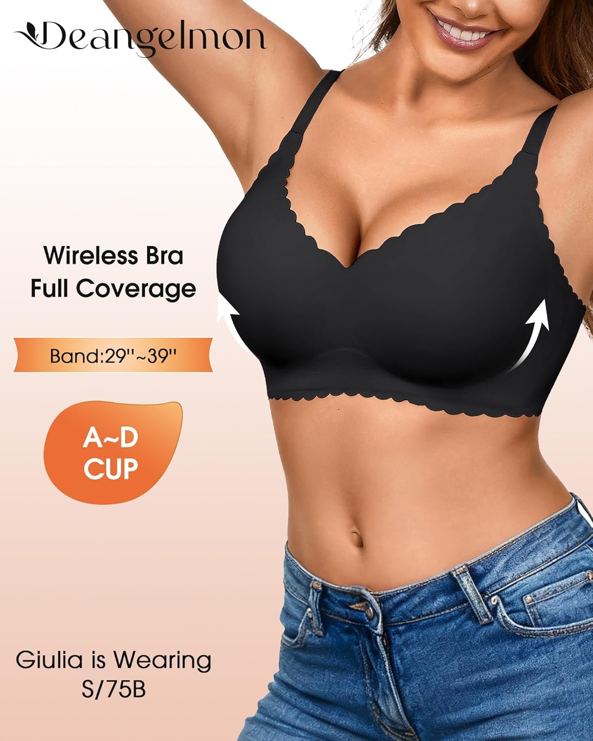 Seamless Jelly Bras for Women 3 Pack - Deep V Wireless Push Up No Wire Womens Bra Padded Comfort with Support for Gifts - lunas-mystic-emporium.com Seamless Jelly Bras for Women 3 Pack - Deep V Wireless Push Up No Wire Womens Bra Padded Comfort with Support for Gifts