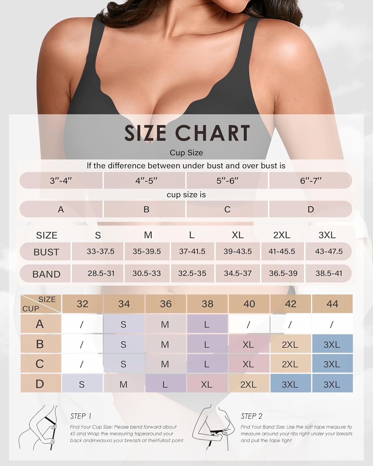 Seamless Wireless Bra for Women with Support - No Underwire Full Coverage Push Up Bras - lunas-mystic-emporium.com Seamless Wireless Bra for Women with Support - No Underwire Full Coverage Push Up Bras