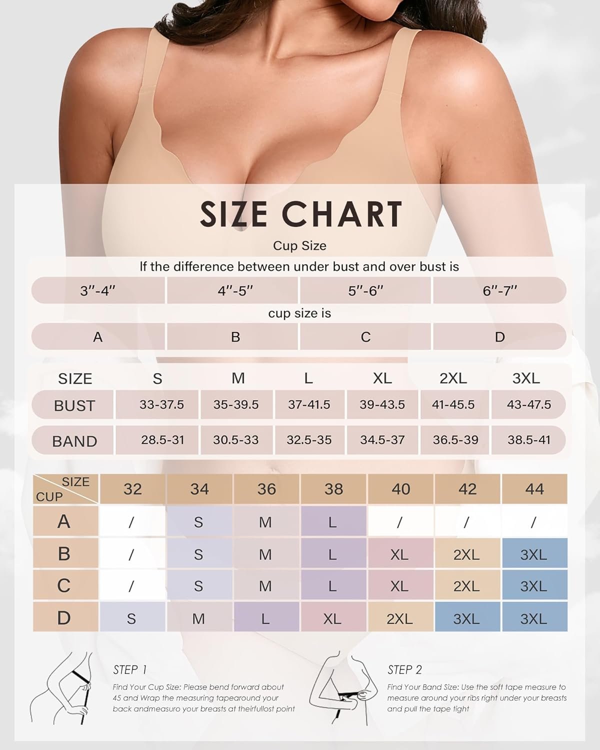 Seamless Wireless Bra for Women with Support - No Underwire Full Coverage Push Up Bras - lunas-mystic-emporium.com Seamless Wireless Bra for Women with Support - No Underwire Full Coverage Push Up Bras