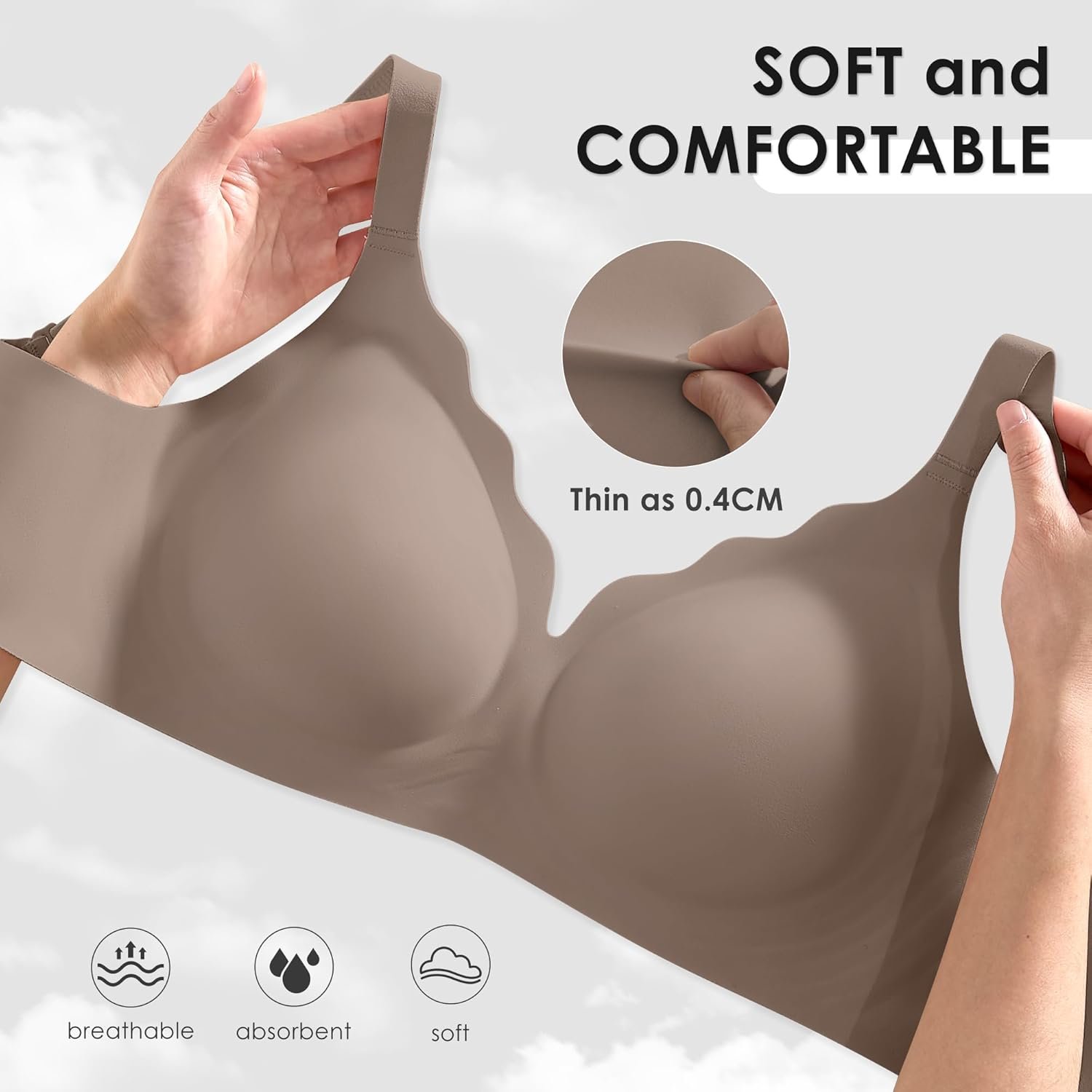 Seamless Wireless Bra for Women with Support - No Underwire Full Coverage Push Up Bras - lunas-mystic-emporium.com Seamless Wireless Bra for Women with Support - No Underwire Full Coverage Push Up Bras