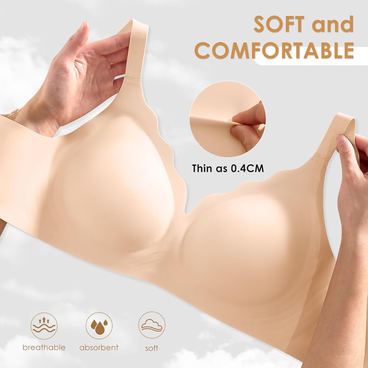 Seamless Wireless Bra for Women with Support - No Underwire Full Coverage Push Up Bras - lunas-mystic-emporium.com Seamless Wireless Bra for Women with Support - No Underwire Full Coverage Push Up Bras