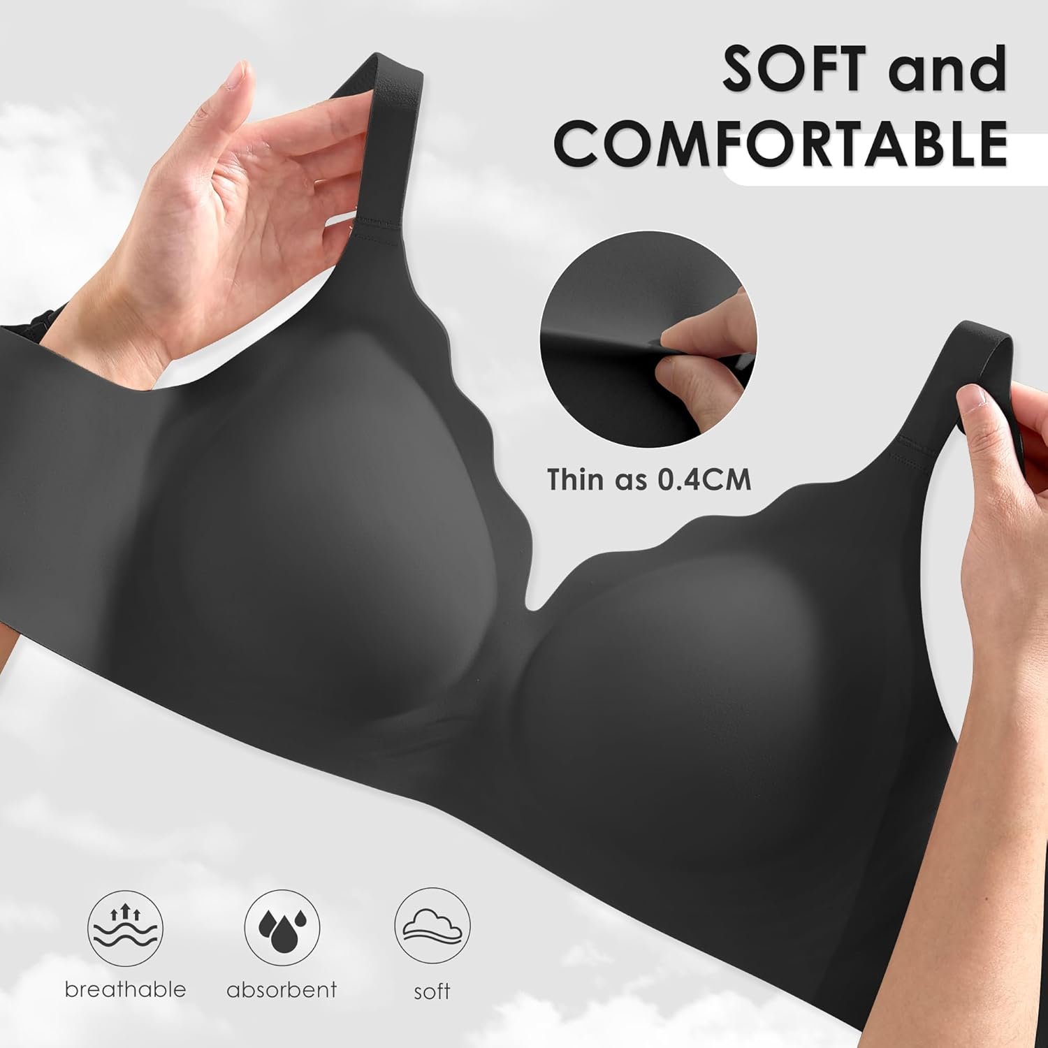 Seamless Wireless Bra for Women with Support - No Underwire Full Coverage Push Up Bras - lunas-mystic-emporium.com Seamless Wireless Bra for Women with Support - No Underwire Full Coverage Push Up Bras