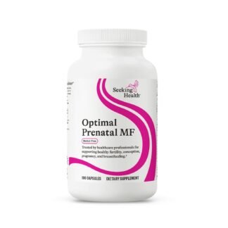 Seeking Health Optimal Prenatal MF - Digestive & Immune Support Supplement for Women - Pregnancy Support Supplement with Folate, Vitamin A, Ginger, & Vitamin B12-180 Capsules