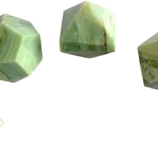 Serpentine 5pcs Geometry Set Crystal Healing Platonic Solid Sacred Stones Reiki Feng Shui Gift Wellness