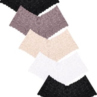 Sexy Women's Underwear Lace Shorts V Waist Breathable Cheeky Panties Boyshorts Underwear Women 5 Pack