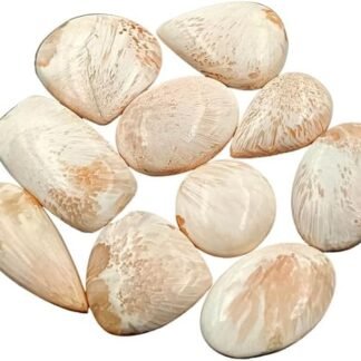 SGM Shop™ Natural Cabochon Loose Gemstone Flat Back Mix A+ Quality For Jewelry Making, Crafts & DIY, Wedding Gift, Healing Chakra, Wire Wrapping Crystals-3 Pcs