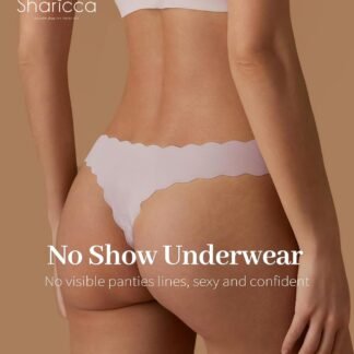 SHARICCA Womens Seamless Thongs No Show Underwear Soft Ribbed Invisible Panties Wave Edge Multi Pack - lunas-mystic-emporium.com SHARICCA Womens Seamless Thongs No Show Underwear Soft Ribbed Invisible Panties Wave Edge Multi Pack
