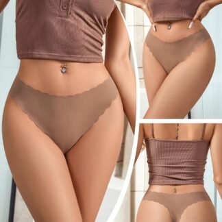 SHARICCA Womens Seamless Thongs No Show Underwear Soft Ribbed Invisible Panties Wave Edge Multi Pack - lunas-mystic-emporium.com SHARICCA Womens Seamless Thongs No Show Underwear Soft Ribbed Invisible Panties Wave Edge Multi Pack