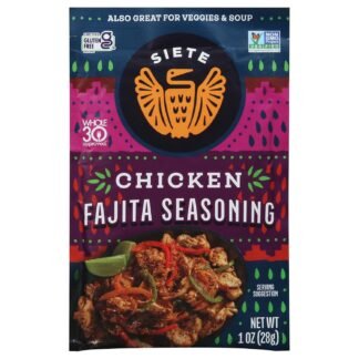 Siete Chicken Fajita Seasoning Mix | Seasoning for Chicken and Veggies | Gluten Free | Vegan | Non GMO | Whole30 Approved | 1 Packet (7 Servings)