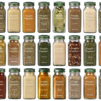 Simplly Organics Herbs, Spices and Seasonings Assorted Variety Sampler Gift Set - By Veher (24-Pack)