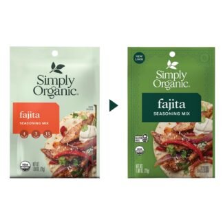 Simply Organic Fajita Seasoning Mix, Gluten Free, Certified Organic, Kosher - Chicken Fajita Seasoning - Pure Flavor for Tacos, Stir-Fries, Mexican Dishes, and More | 1.13 Ounce...