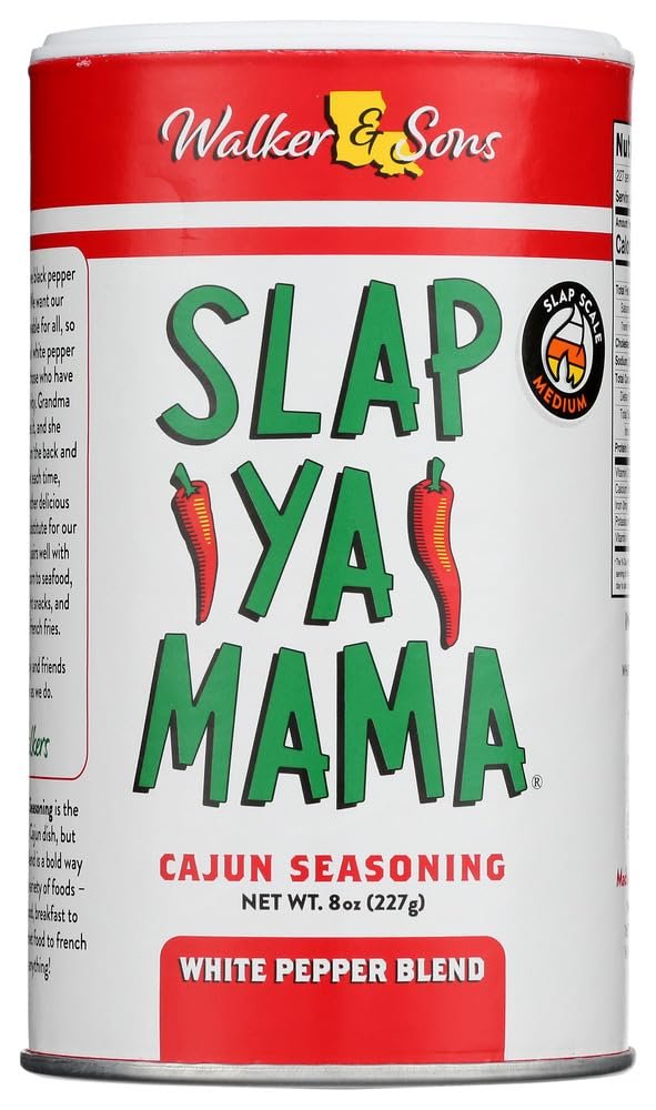 Slap Ya Mama Cajun Seasoning Variety Pack - 8 oz Cans Original Hot White Pepper Blends All Natural No MSG Kosher - Authentic Louisiana Spices - lunas-mystic-emporium.com Slap Ya Mama Cajun Seasoning Variety Pack - 8 oz Cans, Original, Hot & White Pepper Blends, All Natural, No MSG, Kosher - Authentic Louisiana Spices