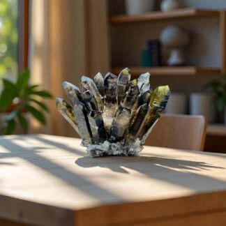 Smoky Quartz Crystal Cluster Large Quartz Crystal Cluster Natural Healing Stones Crystal Quartz Cluster Natural Crystal Quartz Stones for Relaxation Crystal Quartz Cluster