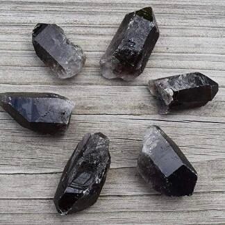 Smoky Quartz Crystal Point (1.5" - 3") Rough Natural Smoky Wand Specimen (3)