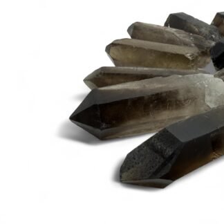 Smoky Quartz Crystal Point (1.5" - 3") Rough Natural Smoky Wand Specimen (3)