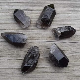 Smoky Quartz Crystal Point (1.5" - 3") Rough Natural Smoky Wand Specimen