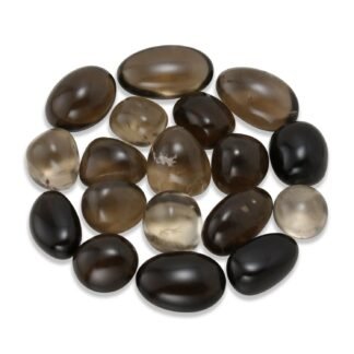 Smoky Quartz Crystals Stone, Polished Stones & Rocks, Natural Healing Crystals for Chakra Balancing, Meditation, Spiritual Decor, Tumbled Stones for Energy, Reiki, Gifts (0.5LB)