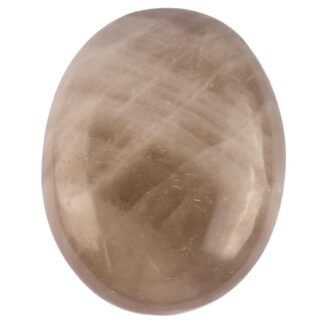 Smoky Quartz Palm Stone, Oval Shaped Crystals and Healing Stones- Pocket Worry Stone for Anxiety and Stress Relief - Healing Crystals for Meditation, Reiki, Spiritual and...