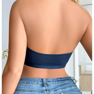 SOLY HUX Bras for Women Halter Lace Front Closure Bra Wireless Deep V Triangle Bralette