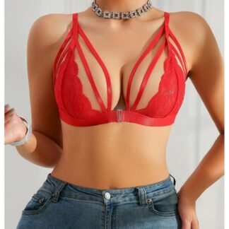 SOLY HUX Womens Lace Bralette Front Closure Bras Wireless Cutout Deep V Triangle Sexy Lace Bra - lunas-mystic-emporium.com SOLY HUX Women's Lace Bralette Front Closure Bras Wireless Cutout Deep V Triangle Sexy Lace Bra