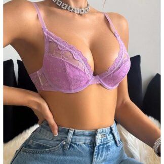 SOLY HUX Women's Sexy Lace Bras Underwire Everyday Bra Comfort Push Up Bralettes