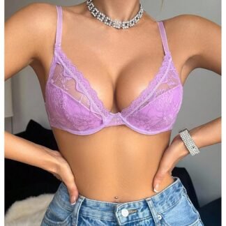 SOLY HUX Women's Sexy Lace Bras Underwire Everyday Bra Comfort Push Up Bralettes