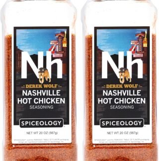 Spiceology – Derek Wolf Nashville Hot Chicken Seasoning – Spicy BBQ Rub for Chicken Wings, Pork Chops, Shrimp, Steak, and More – Bold and Flavorful Nashville Hot Seasoning – 20...