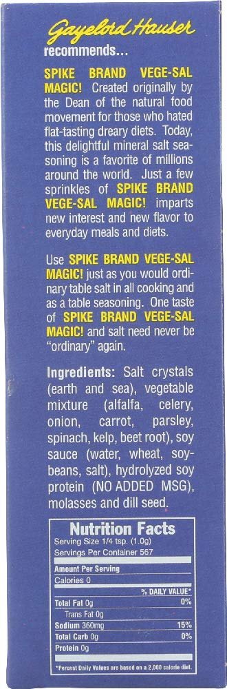 Spike Seasoning Vege-Sal Seasoning 20 oz 2 pack by Modern Products - lunas-mystic-emporium.com Spike Seasoning: Vege-Sal Seasoning, 20 oz (2 pack) by Modern Products