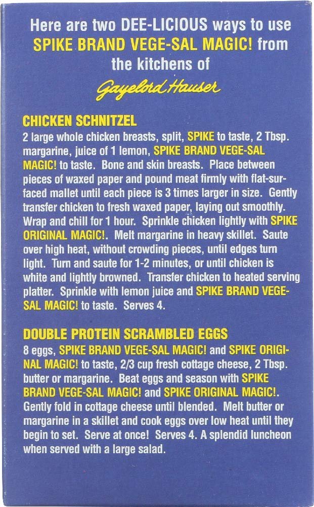 Spike Seasoning Vege-Sal Seasoning 20 oz 2 pack by Modern Products - lunas-mystic-emporium.com Spike Seasoning: Vege-Sal Seasoning, 20 oz (2 pack) by Modern Products