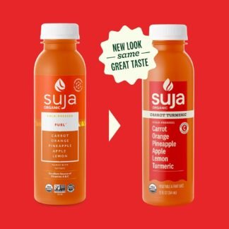 Suja Organic Carrot Turmeric Cold Pressed Juice Drink, 12 fl oz Bottle