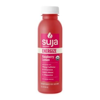Suja Organic Energize Raspberry Lemon Cold Pressed Juice Drink, 12 fl oz Bottle