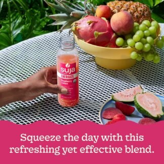 Suja Organic Energize Raspberry Lemon Cold Pressed Juice Drink, 12 fl oz Bottle