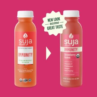 Suja Organic Immunity Strawberry Guava Cold Pressed Juice Drink, 12 fl oz Bottle