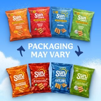SunChips 100% Whole Grain Chips, Garden Salsa, 1 oz Bags, Pack of 104, No Artificial Flavors, No Colors from Artificial Sources