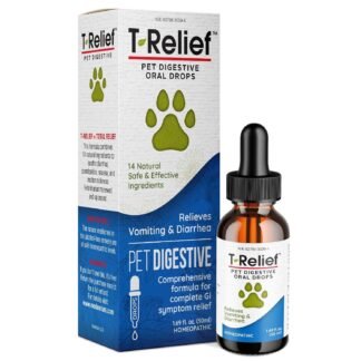 T-Relief Pet Digestive Complete GI Relief Drops for Dog & Cat Soothing Aloe + 13 Natural Homeopathic Actives Help Calm Nausea & Diarrhea from Mild Illness Food Stress or Motion...