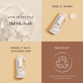 The Honest Company Foaming Bubble Bath, Naturally Derived, Tear-free, Hypoallergenic, Citrus Vanilla Refresh, 12 fl oz