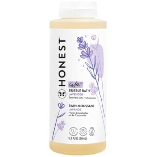 The Honest Company Foaming Natural Bubble Bath, Tear-Free, Hypoallergenic, Baby Wash, Lavender Calm, 12 fl oz