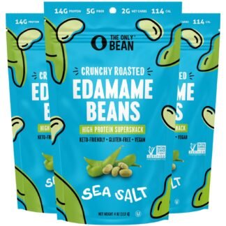 The Only Bean - Crunchy Roasted Edamame Beans Sea Salt - Keto Snacks 2g Net - High Protein Healthy Snacks 14g Protein - Low Carb Gluten-Free Snack Vegan Food - 4 oz 3 - lunas-mystic-emporium.com The Only Bean - Crunchy Roasted Edamame Beans (Sea Salt) - Keto Snacks (2g Net) - High Protein Healthy Snacks (14g Protein) - Low Carb, Gluten-Free Snack, Vegan Food - 4 oz (3...