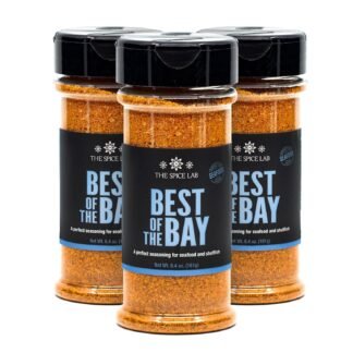 The Spice Lab Best of the Bay Seafood Seasoning – 5 oz Shaker Jar – 3 Pack - Excellent Crab & Crawfish Boil Blend - No Fillers, Clean Label, All Natural Spice – Low...