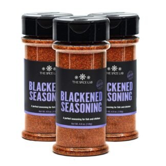 The Spice Lab New Orleans Blackened Cajun Seasoning - All Purpose Non-GMO Dry Rub for Seafood & Poultry - Clean Label - Keto Friendly Blend for White Fish & Crab Cakes - 4.9 oz...